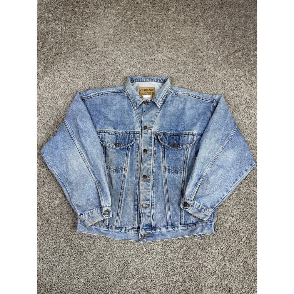 VTG Jordache Jacket Mens 2XL Trucker Button Front Casual Classic Jeanswear